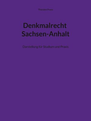 cover image of Denkmalrecht Sachsen-Anhalt